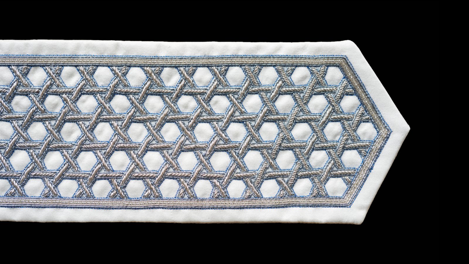 Rochmah — Light Blue atarah, hand-embroidered