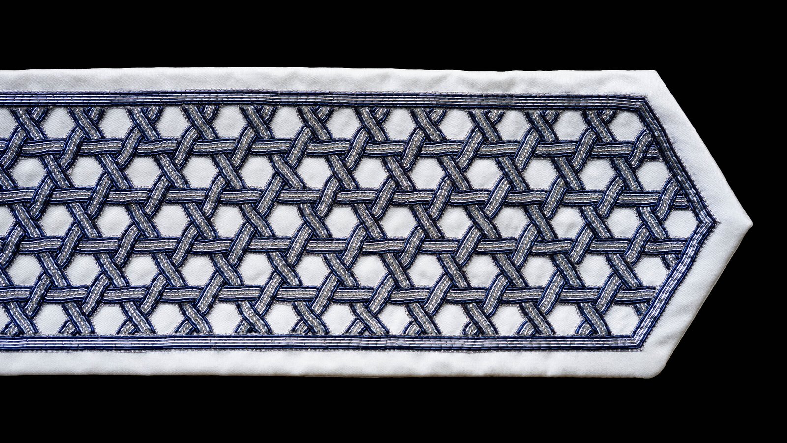 Rochma — Blue atarah, hand-embroidered