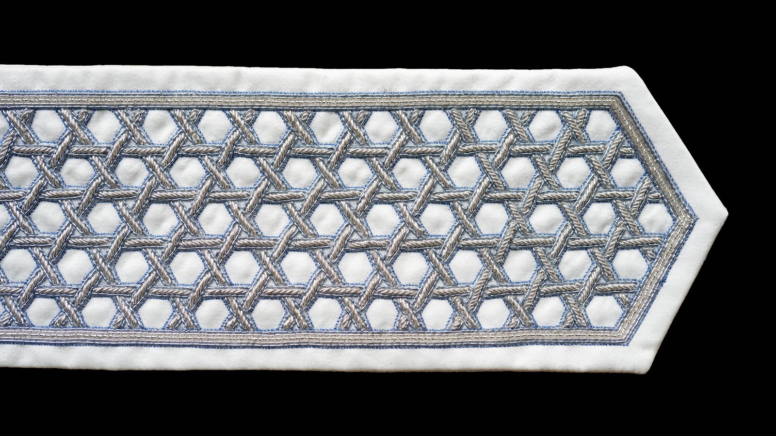 Rochma — Light Blue atarah, hand-embroidered