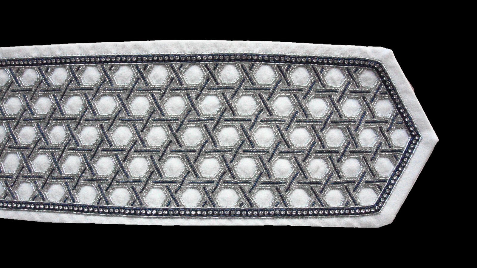 Rochma — Silver atarah, hand-embroidered